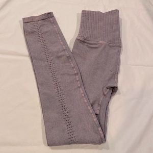 Free People High Rise HR 7/8 Length Good Karma Leggings Min wash gray  NWOT XS/S